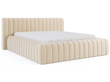 Tissu boucle beige