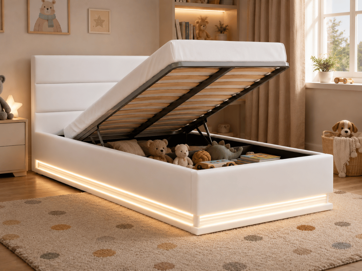 Lit coffre avec led - DARMON