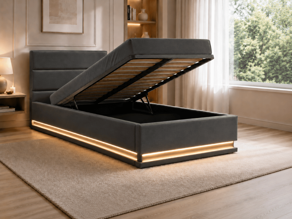 Lit coffre avec led - DARMON
