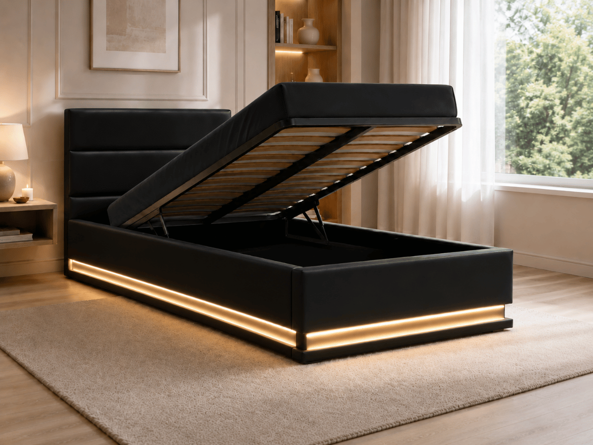 Lit coffre avec led - DARMON