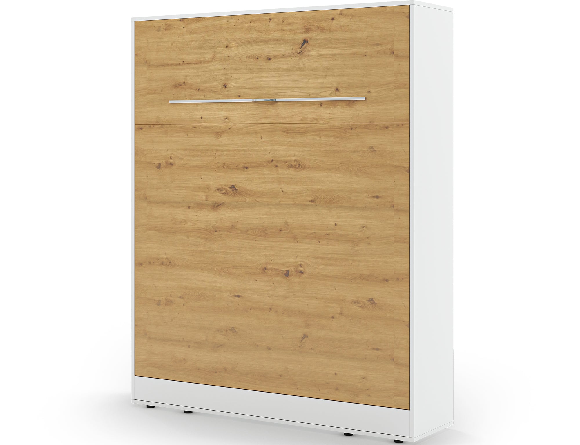 Lit escamotable NEO – armoire lit murale verticale avec rangements