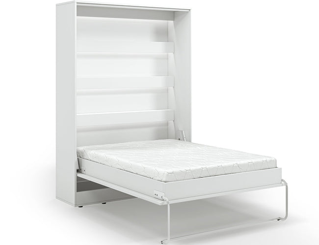 Lit escamotable NEO – armoire lit murale verticale avec rangements