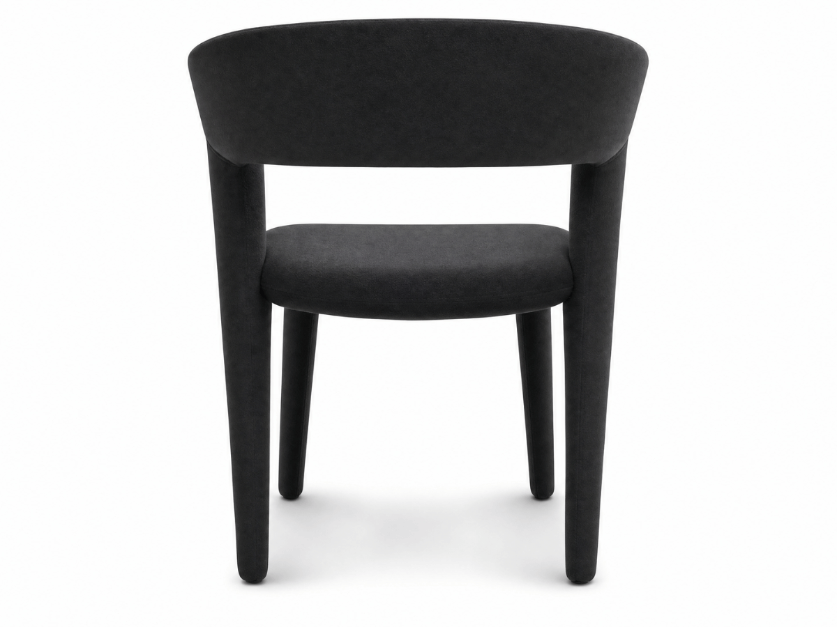 Lot de 4 chaises Madeleine — velours anti-taches & design enveloppant