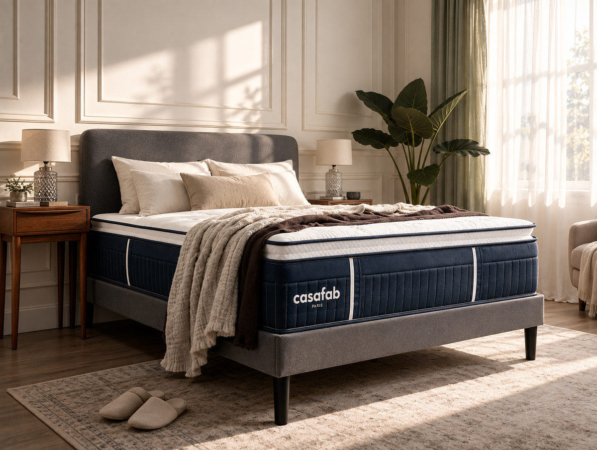 Matelas avec sur-matelas intégré épaisseur 33CM - EVEREST