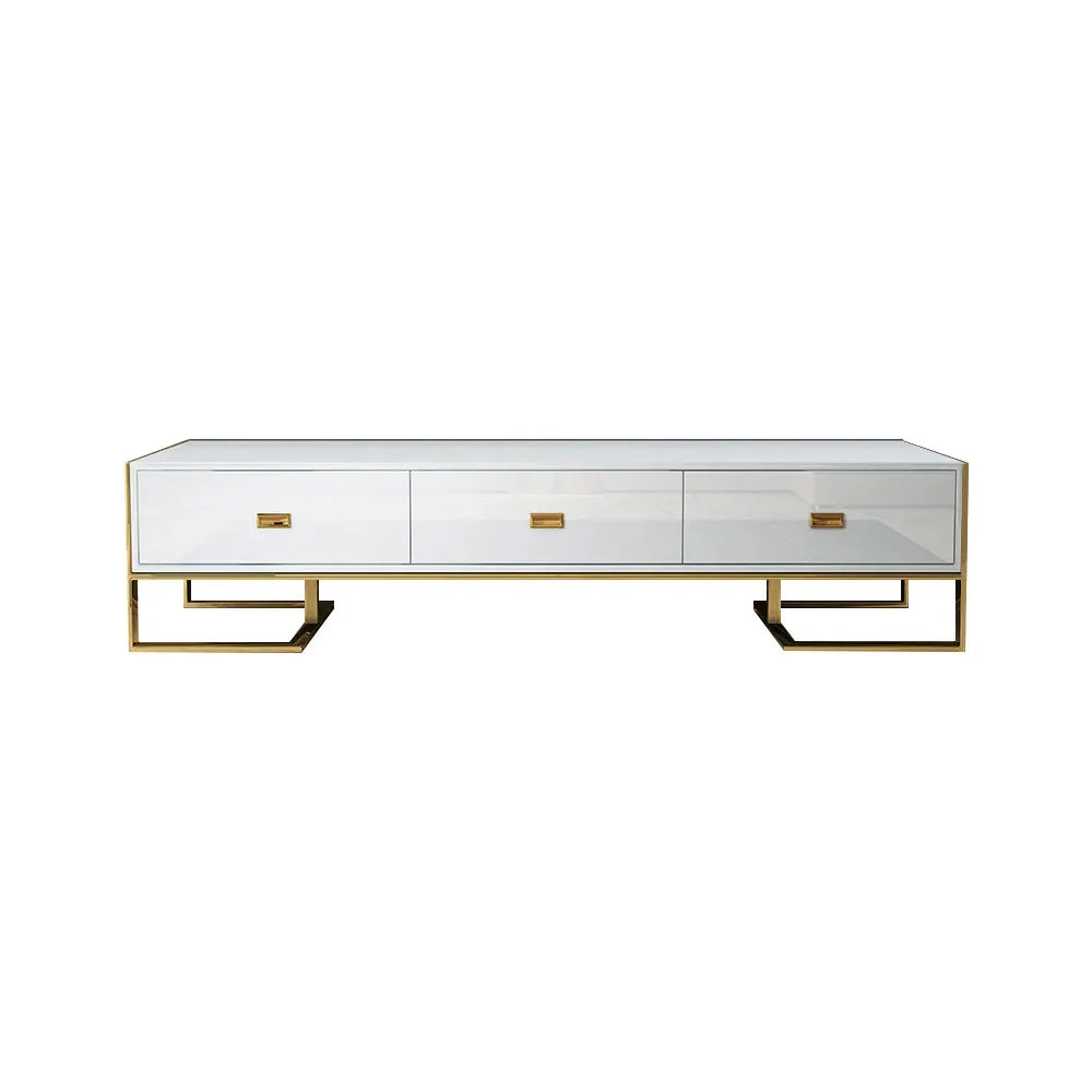 Meuble tv avec détails couleur or - LOUIS