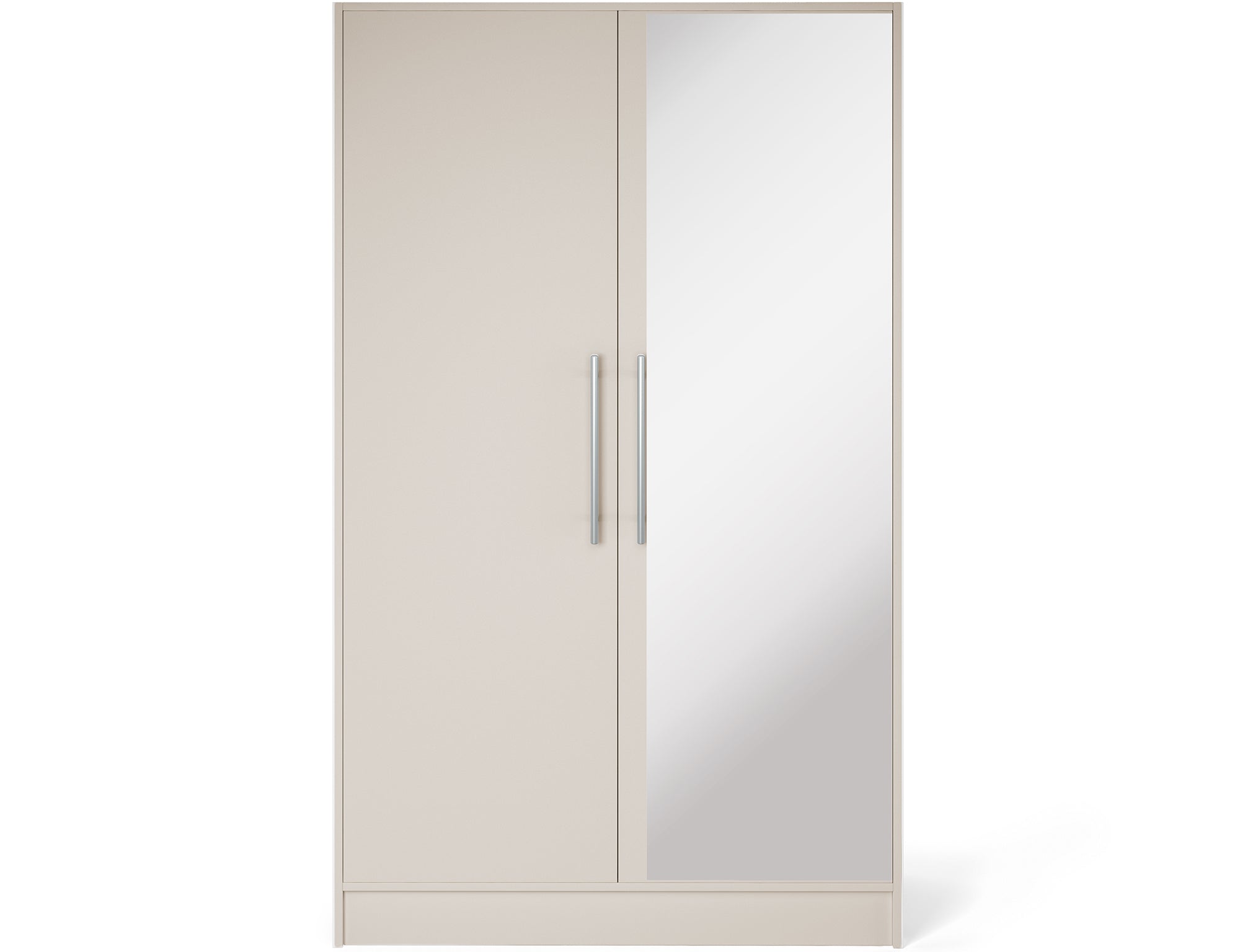 Armoire Dressing 2 Portes 120 cm – Design Moderne + Grand Rangement – Miroir Optionnel - NORVIA