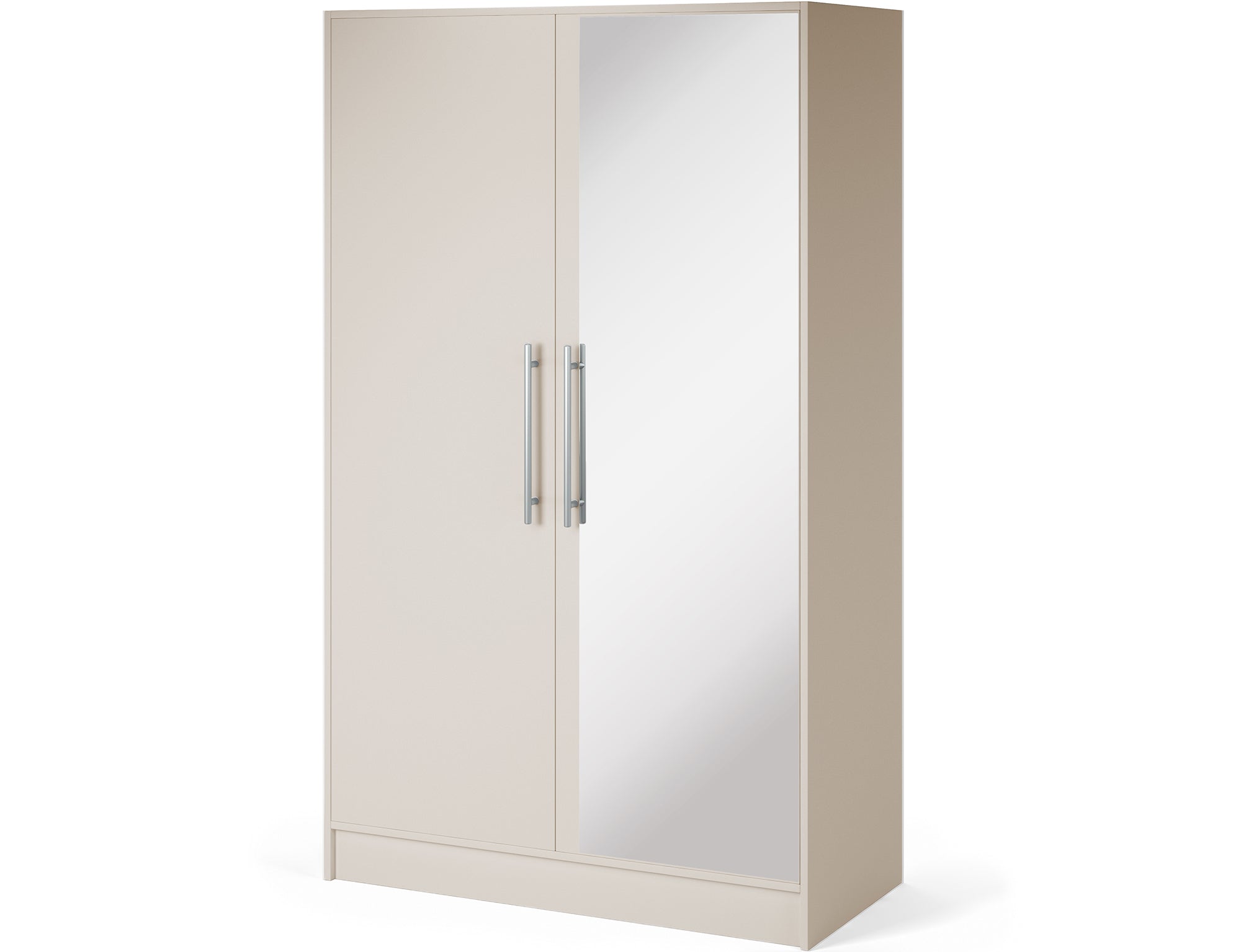 Armoire Dressing 2 Portes 120 cm – Design Moderne + Grand Rangement – Miroir Optionnel - NORVIA