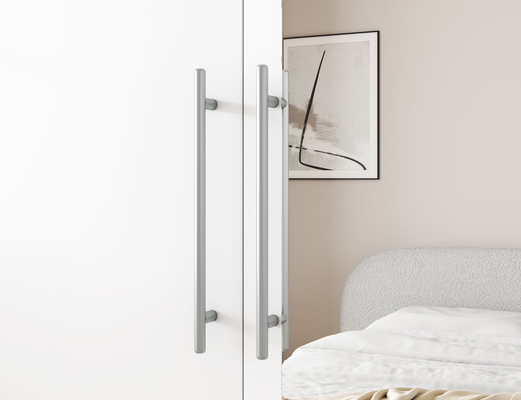 Armoire Dressing 2 Portes 120 cm – Design Moderne + Grand Rangement – Miroir Optionnel - NORVIA