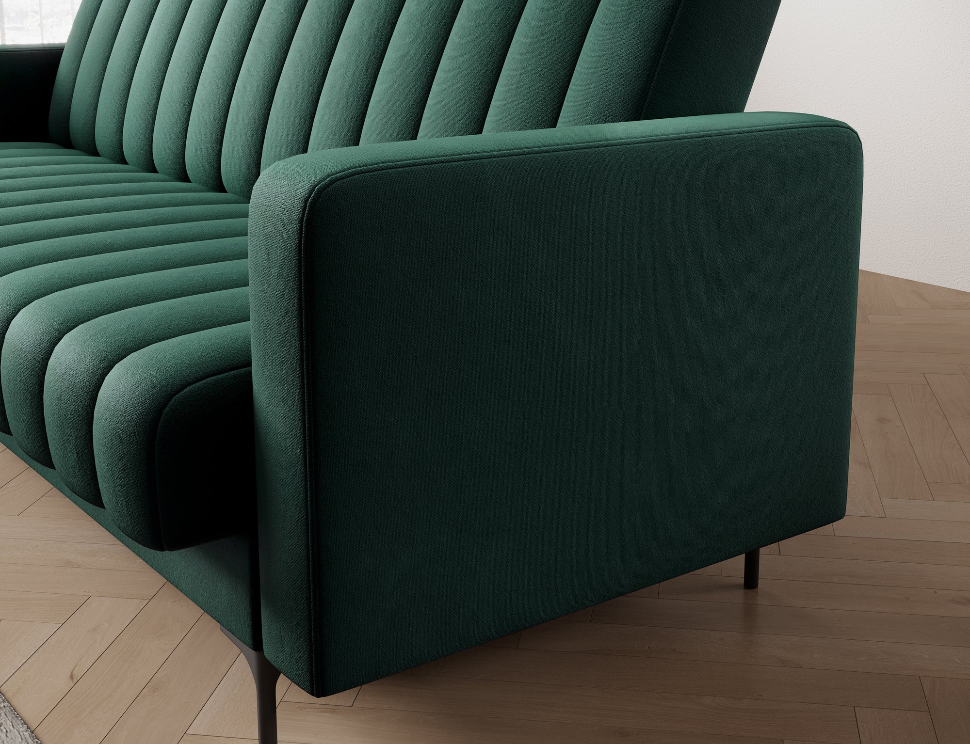 Canapé 3 places convertible avec coffre, système Click-Clack – Marais