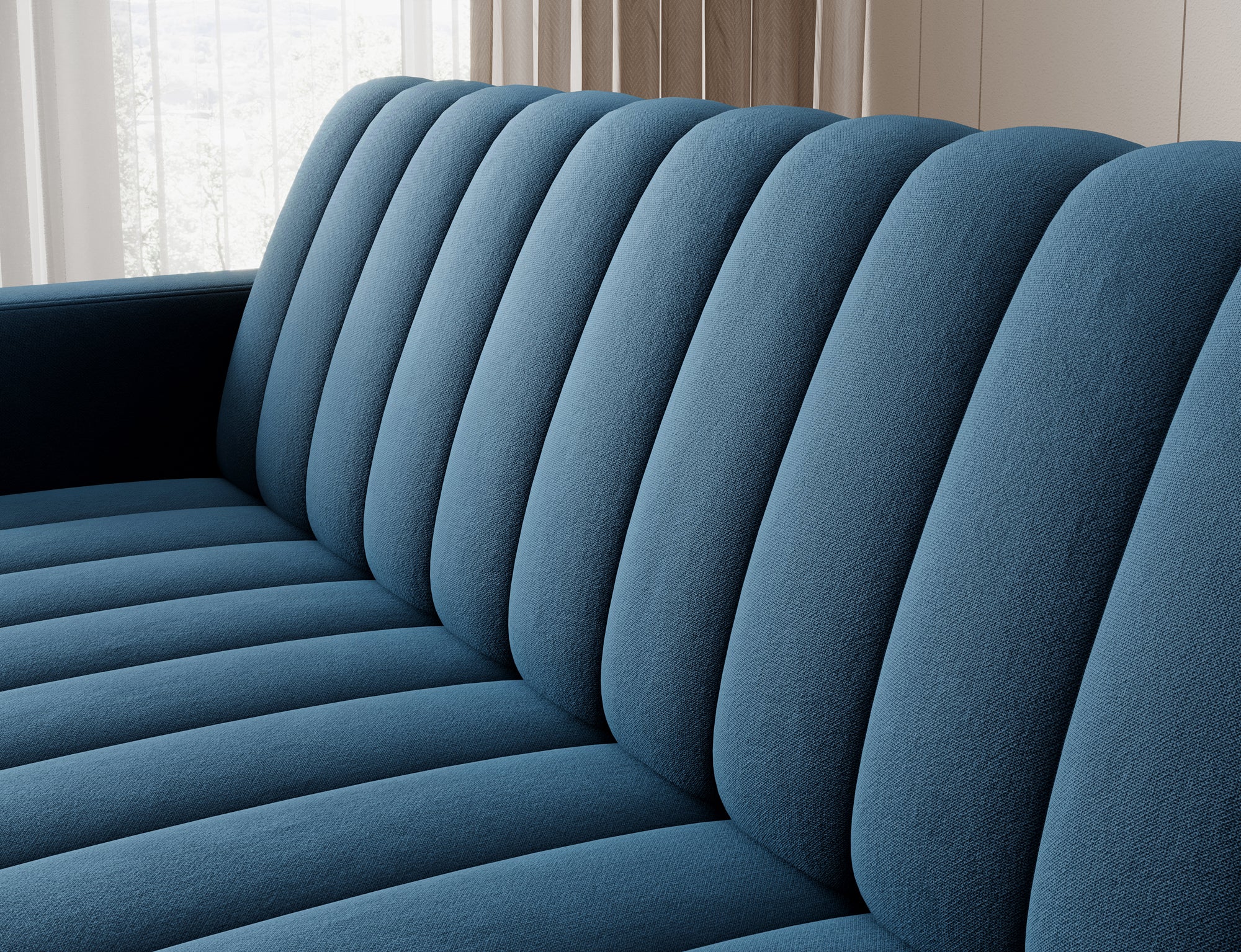 Canapé 3 places convertible avec coffre, système Click-Clack – Marais