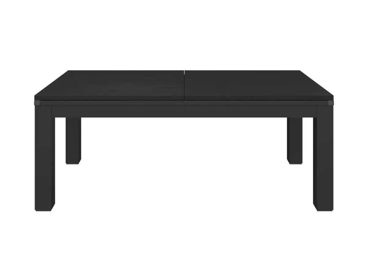 Mesa de comedor convertible en billar negro  