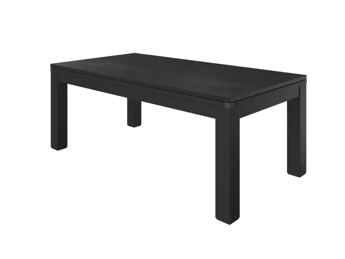 Mesa de comedor convertible en billar negro  