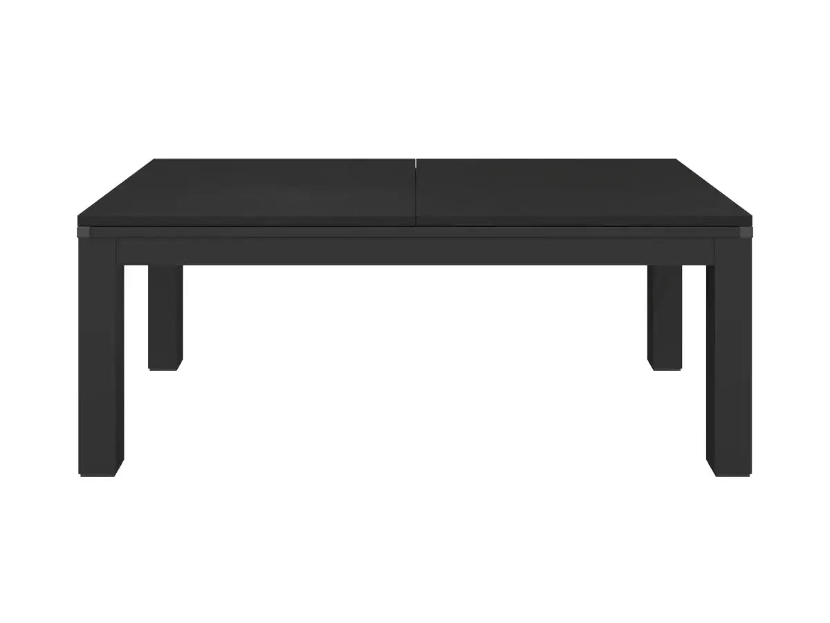 Mesa de comedor convertible en billar negro  