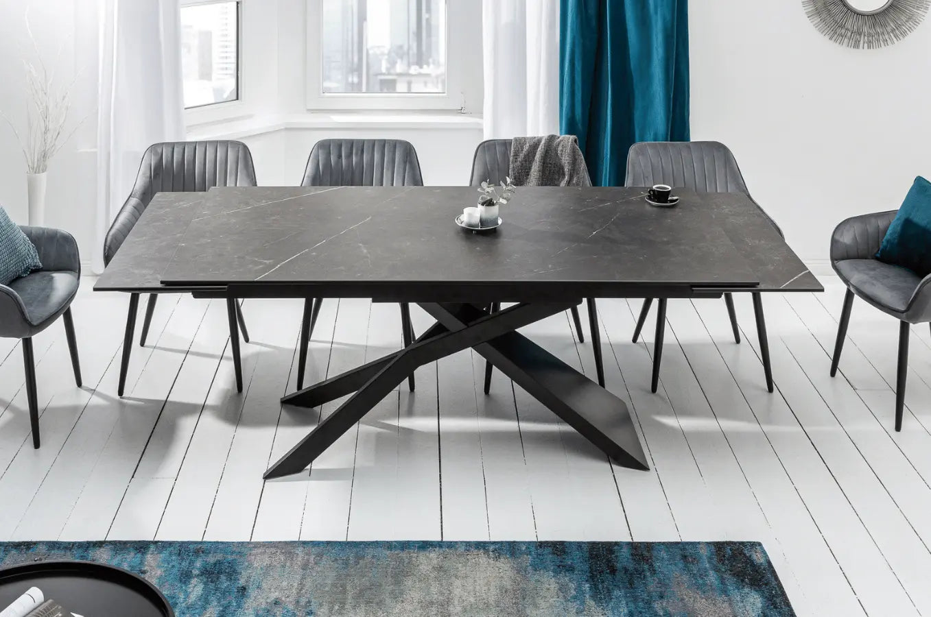 Mesa de comedor extensible made in Italy - ZAPA  