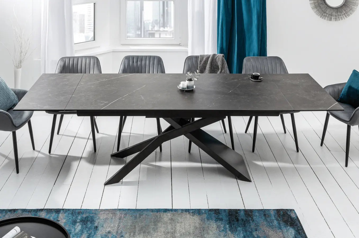 Mesa de comedor extensible made in Italy - ZAPA  