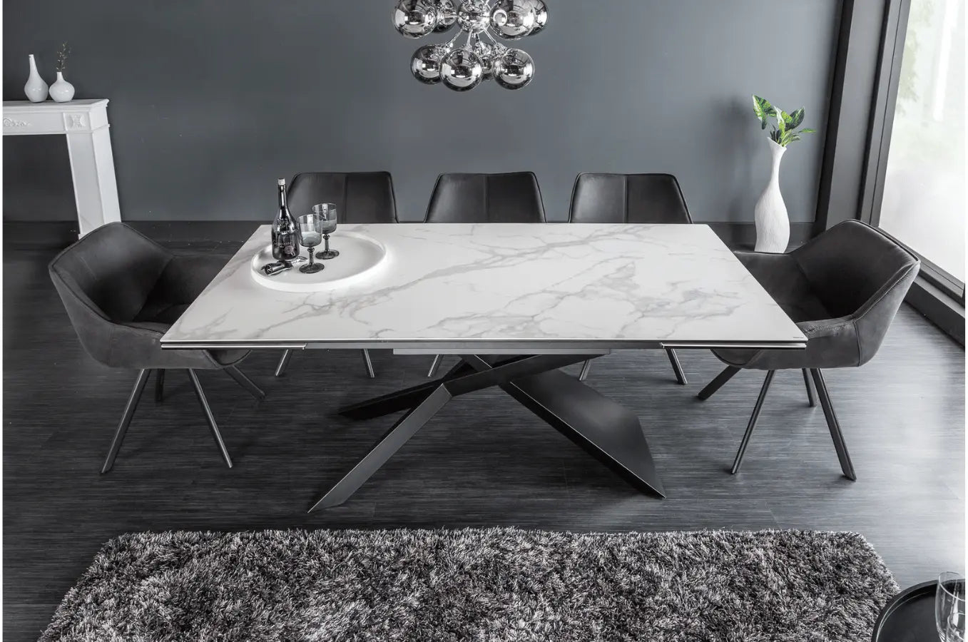 Mesa de comedor extensible made in Italy - ZAPA  