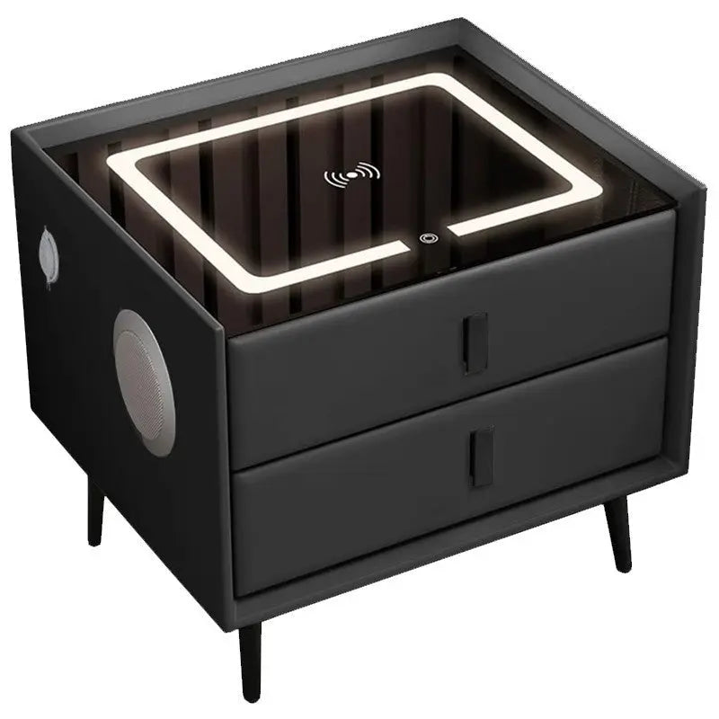 Table de chevet haut-parleur et recharge USB ou induction - LIAM  