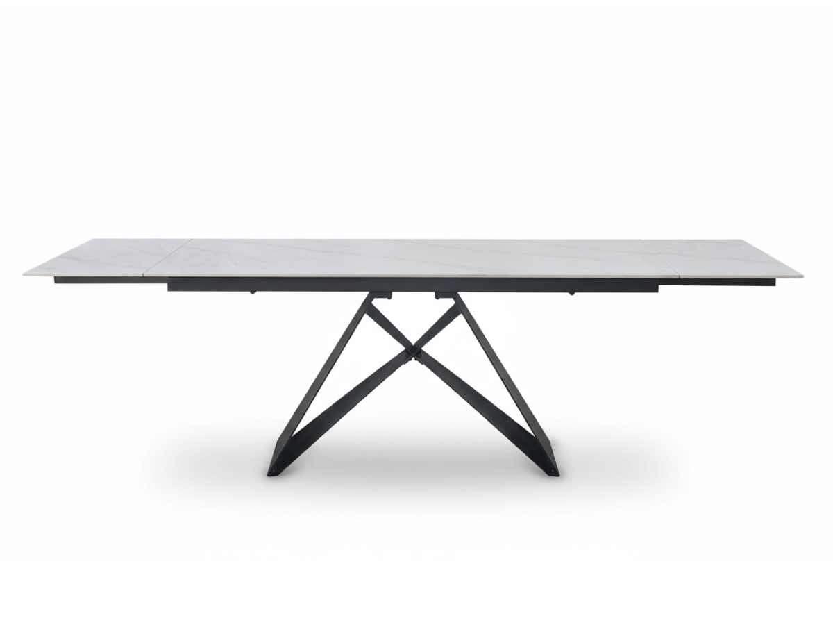 Table à manger extensible MASDAR en céramique – 180 cm fermée / 260 cm ouverte