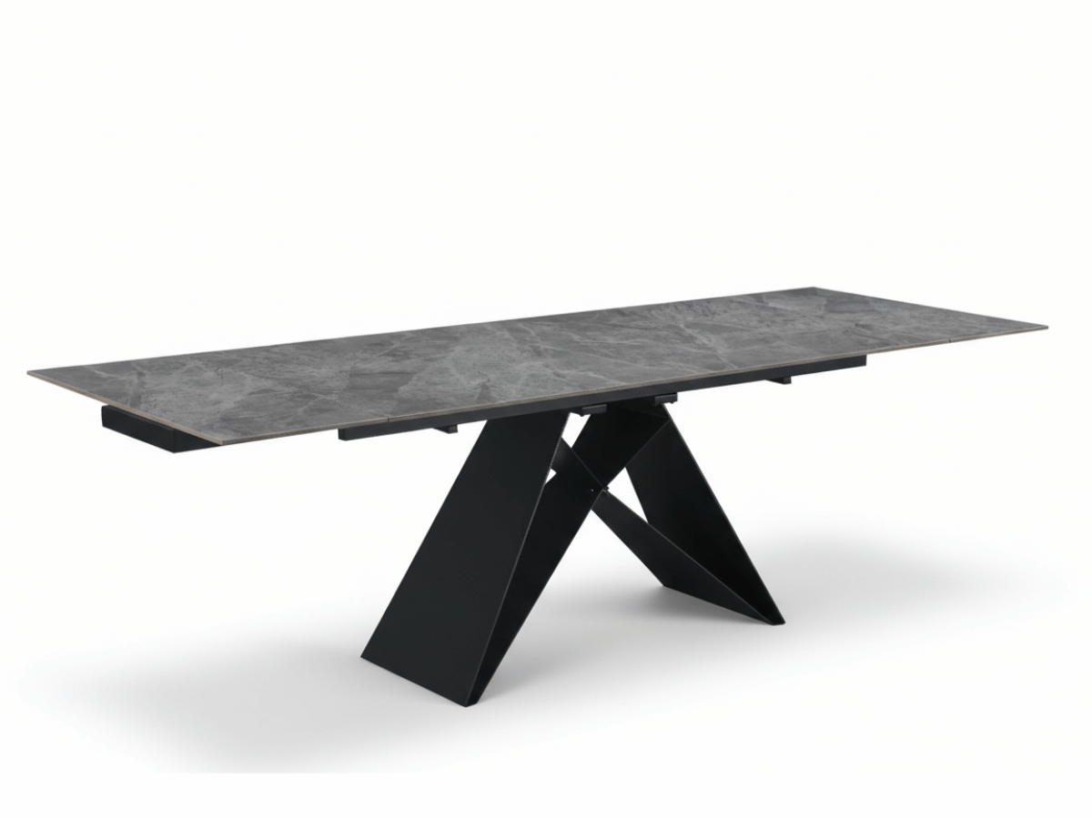 Table à manger extensible MASDAR en céramique – 180 cm fermée / 260 cm ouverte