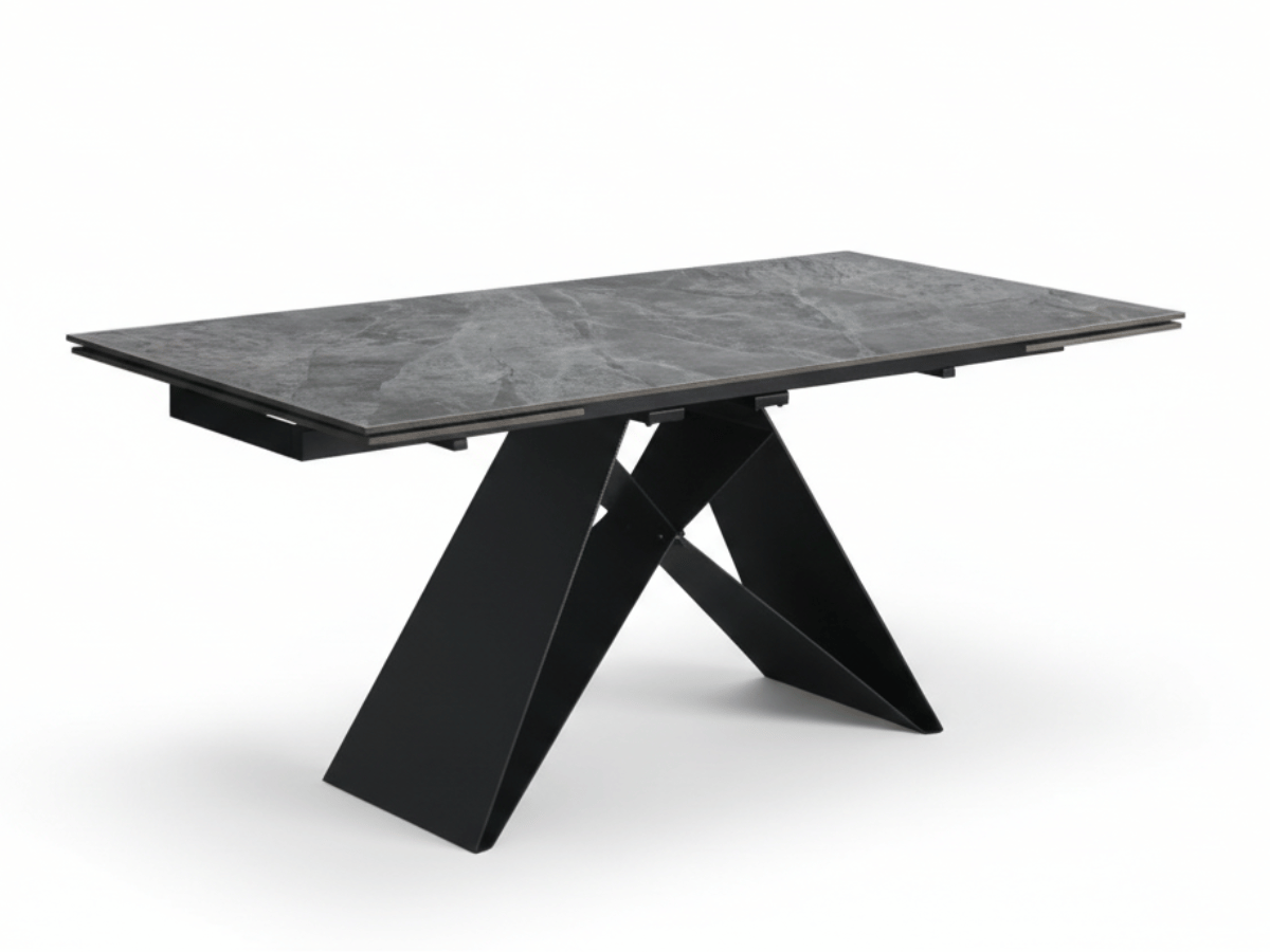 Table à manger extensible MASDAR en céramique – 180 cm fermée / 260 cm ouverte