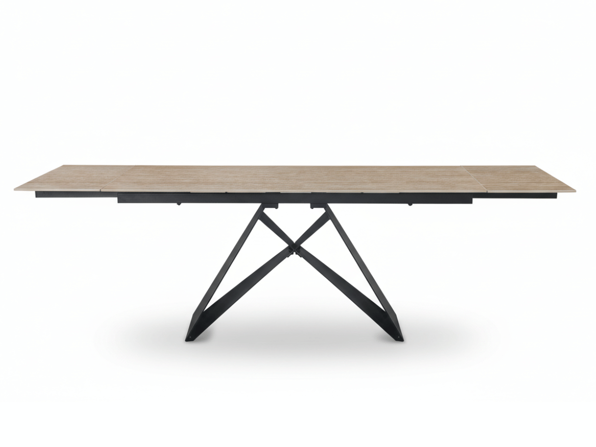 Table à manger extensible MASDAR en céramique – 180 cm fermée / 260 cm ouverte