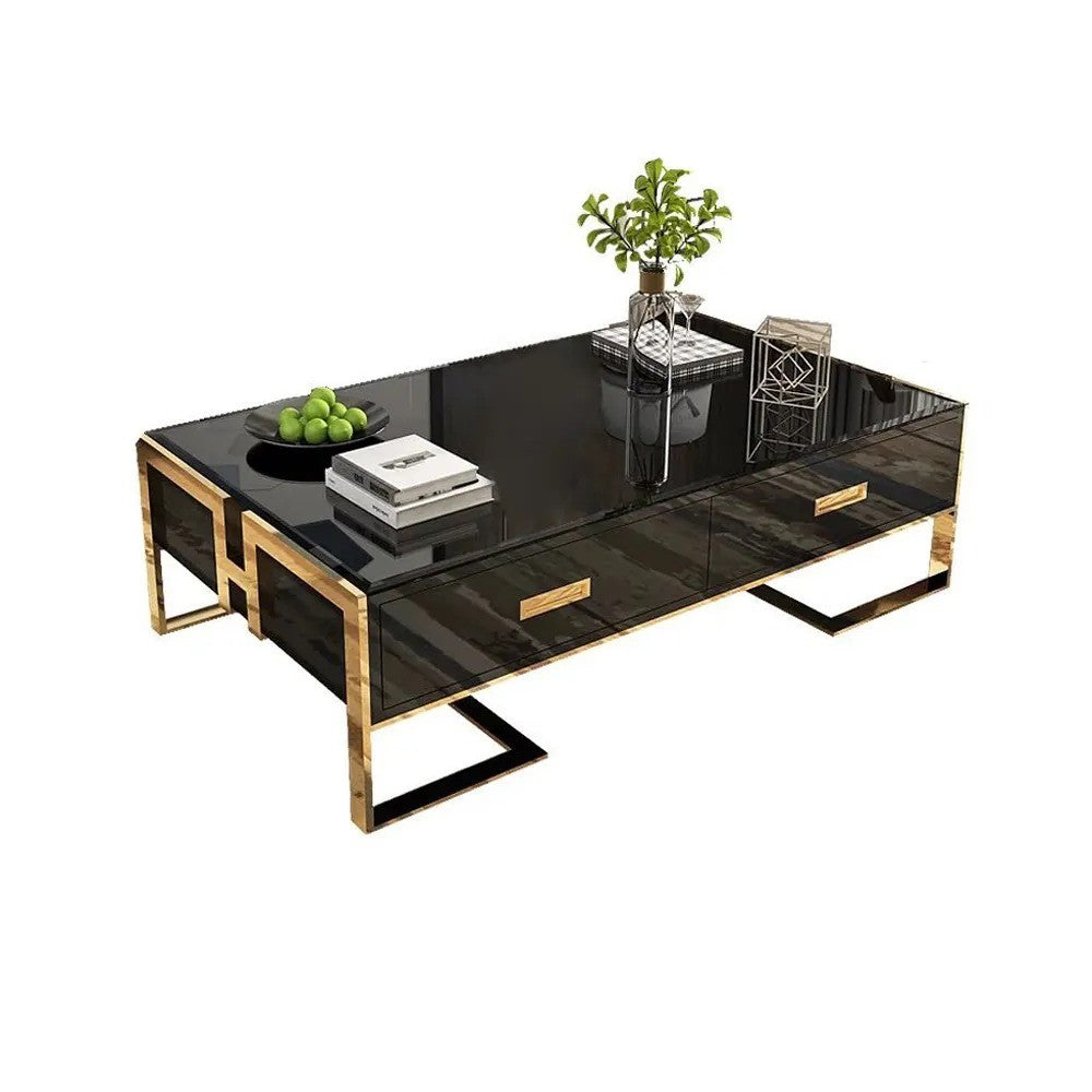 Table basse noir avec tiroirs base or laqué Luxuria_20534.jpg