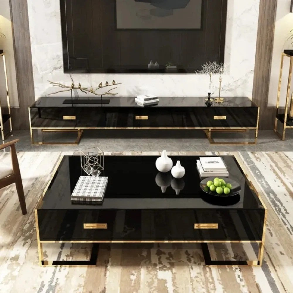 Table basse noir avec tiroirs base or laqué Luxuria_20535.jpg