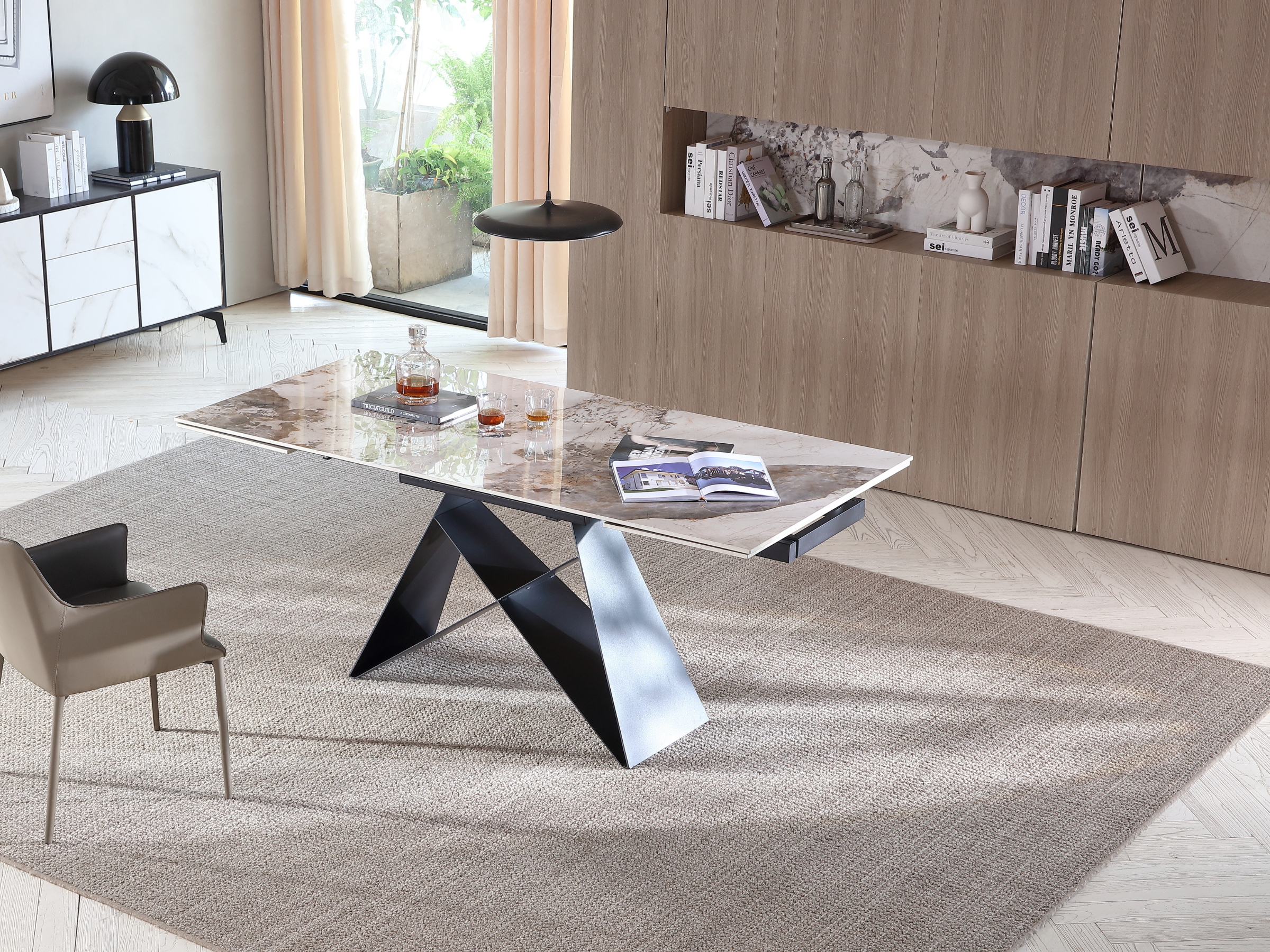 Mesa de comedor extensible Masdar  