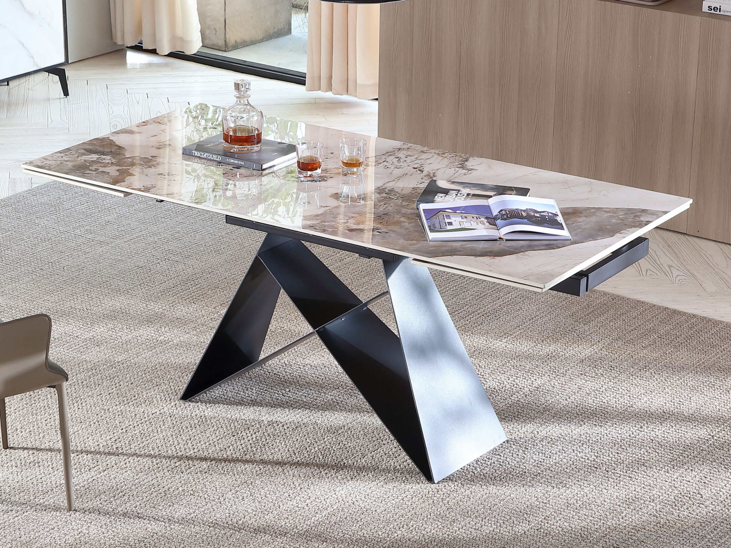 Mesa de comedor extensible Masdar  