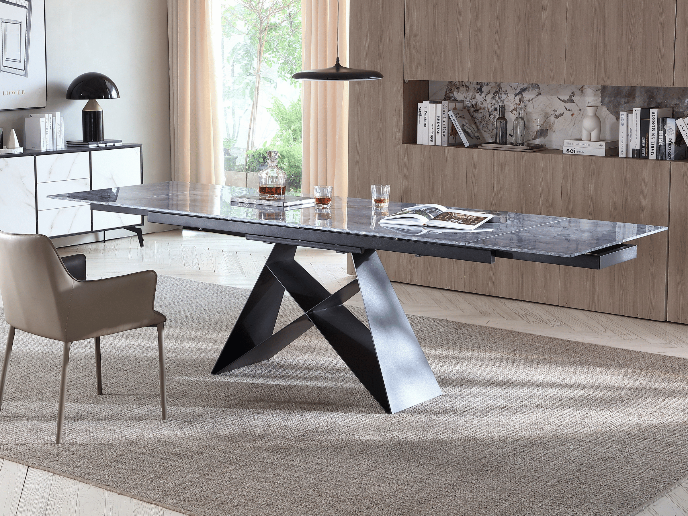 Mesa de comedor extensible Masdar  