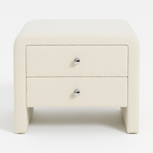 Tissu boucle blanc