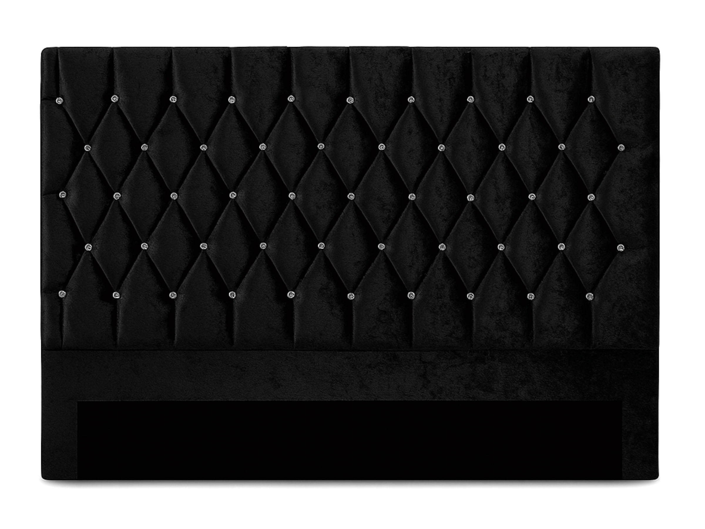 Cabecero Nocturne en terciopelo negro con strass