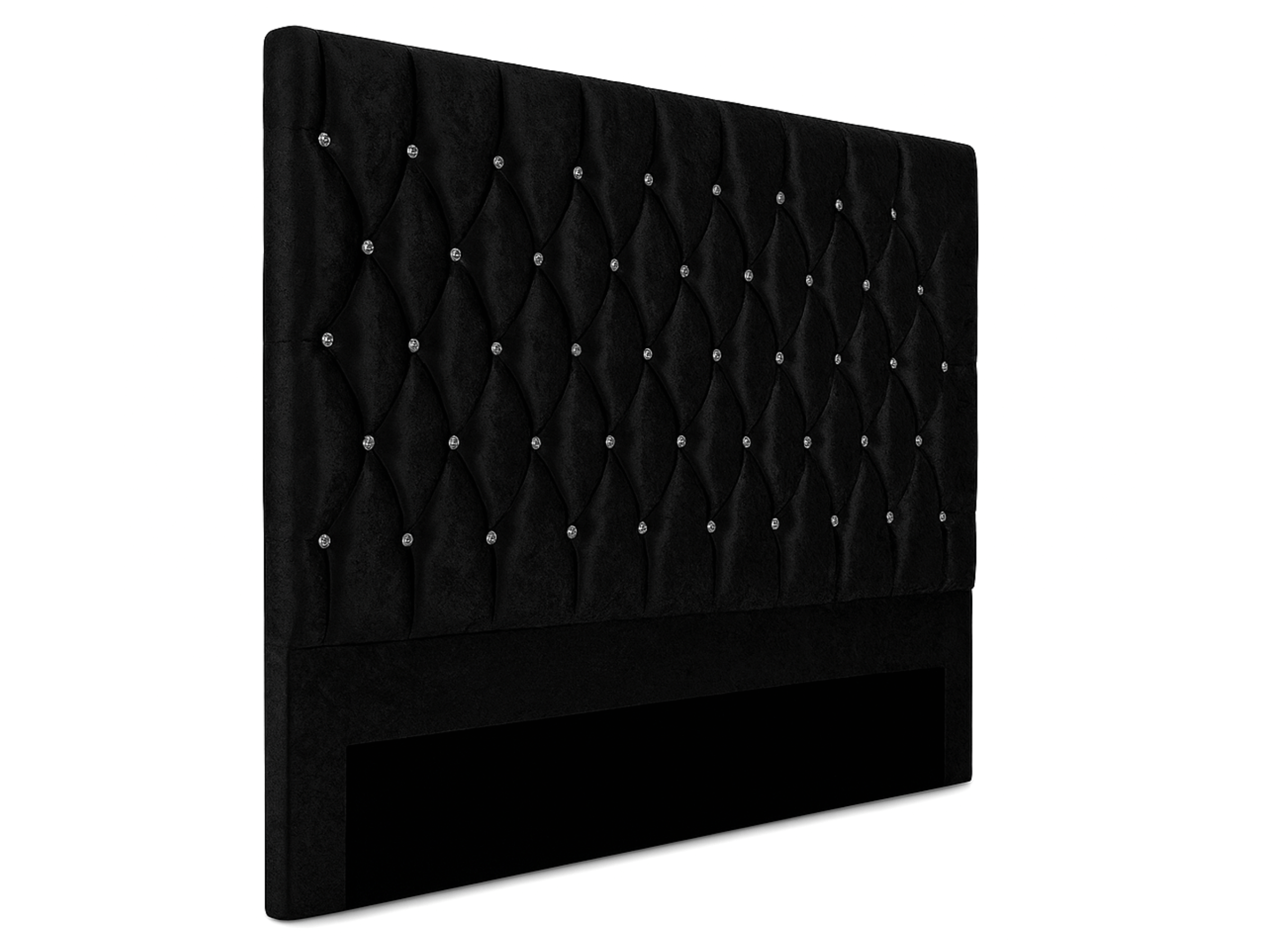 Cabecero Nocturne en terciopelo negro con strass