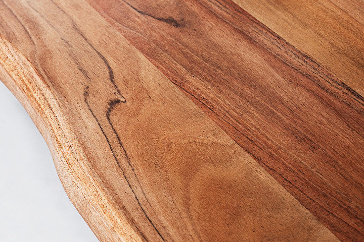 Table à manger massive MYSTIC LIVING 160 cm en acacia bois massif naturel