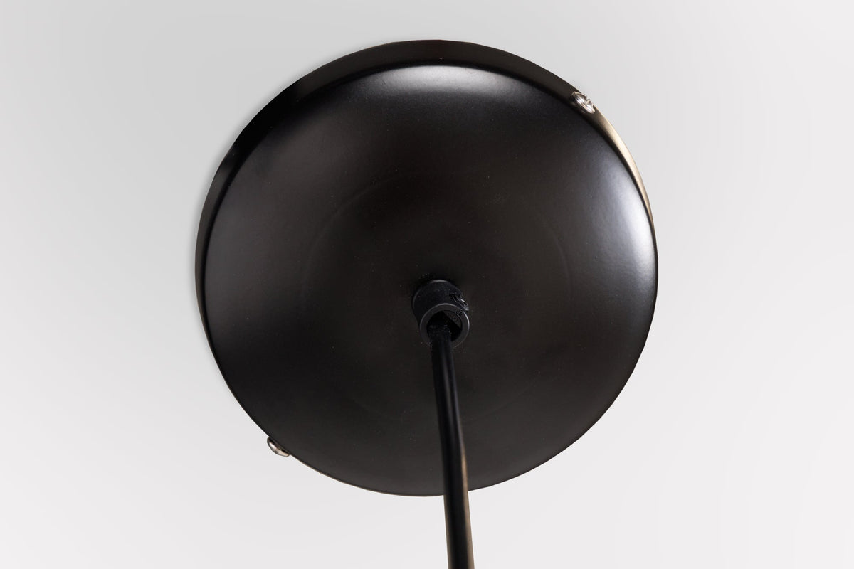 Boho Hängelampe VIENNA 45cm natur schwarz Wiener Geflecht Leuchte
