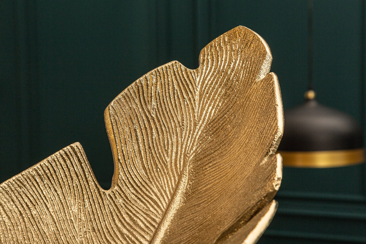 Bol décoratif design GOLD LEAF 65cm feuille d’or design métal fait main