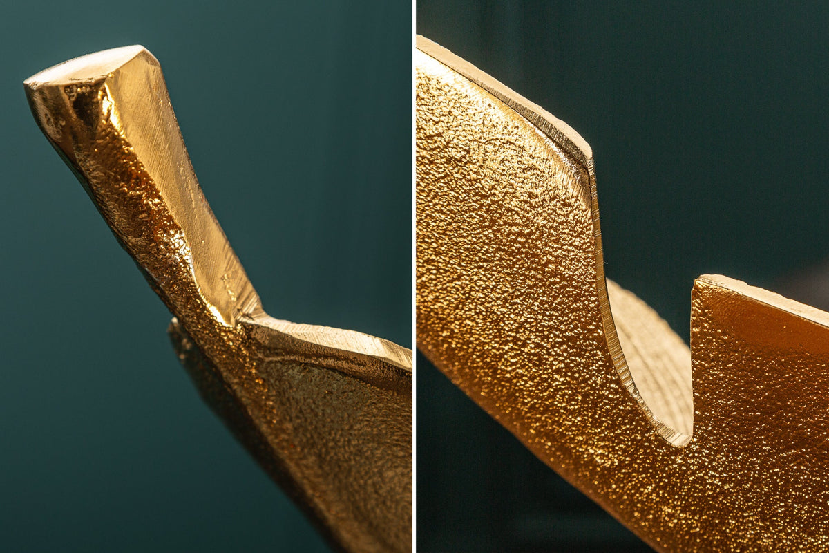 Bol décoratif design GOLD LEAF 65cm feuille d’or design métal fait main