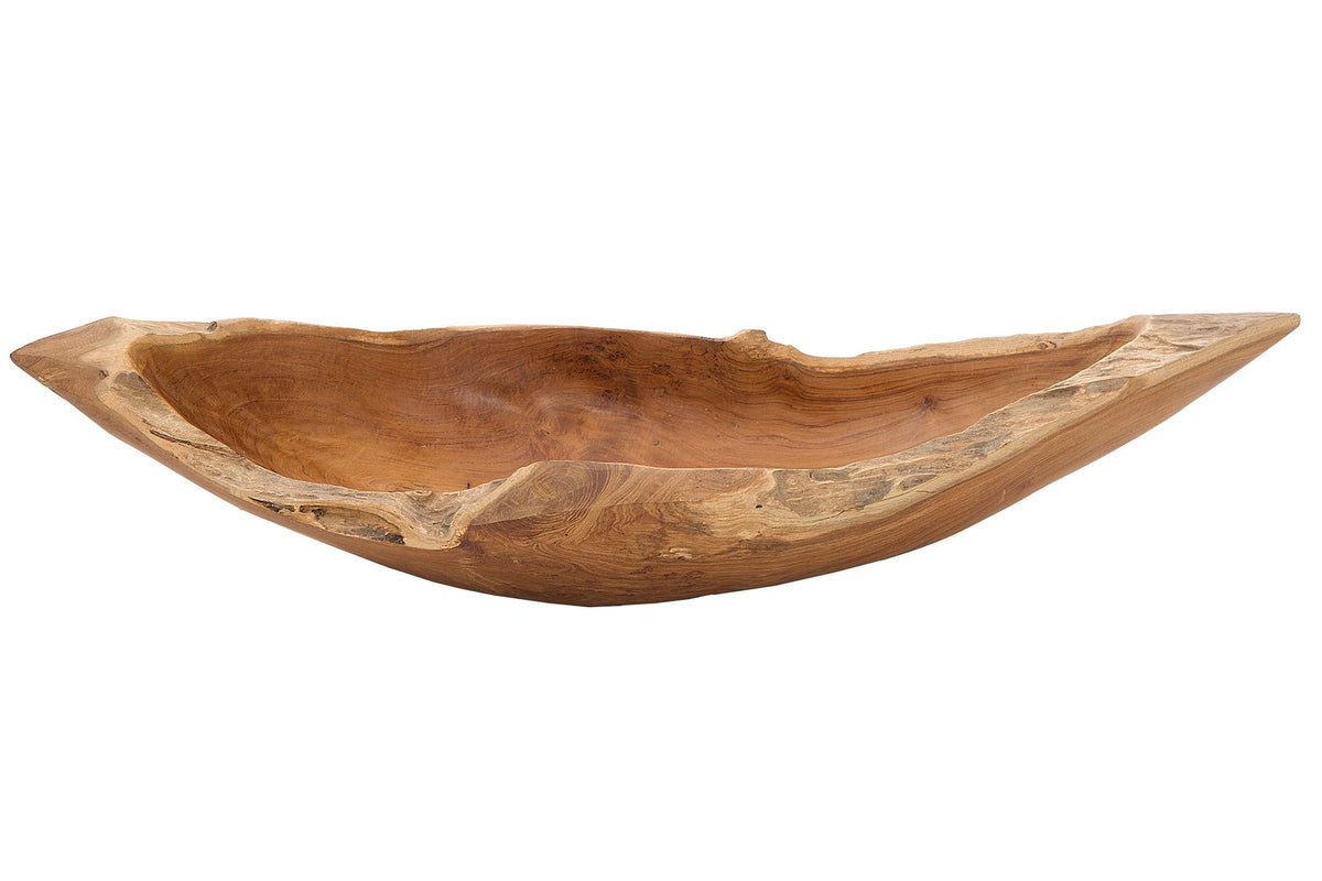 Bol massif NATURE BOAT 60cm loupe de teck naturel
