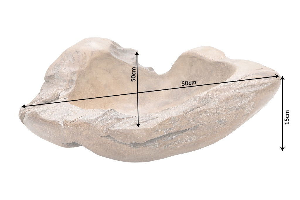 Bol massif NATURE ROOT 50cm bois de racine de teck naturel
