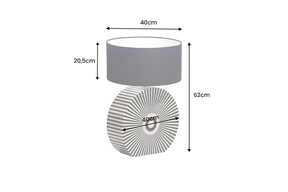 Dimensions de la table