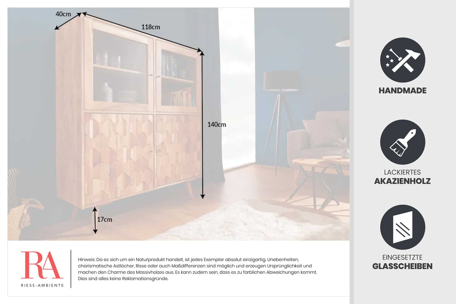 Dimensions de la table
