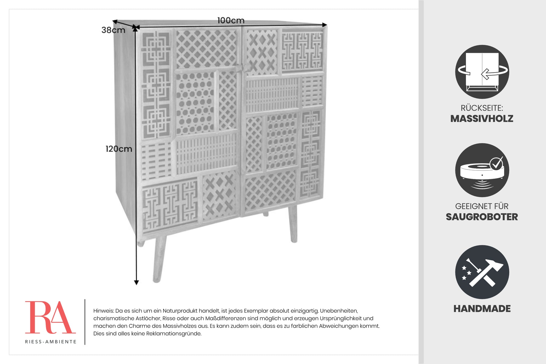 Dimensions de la table