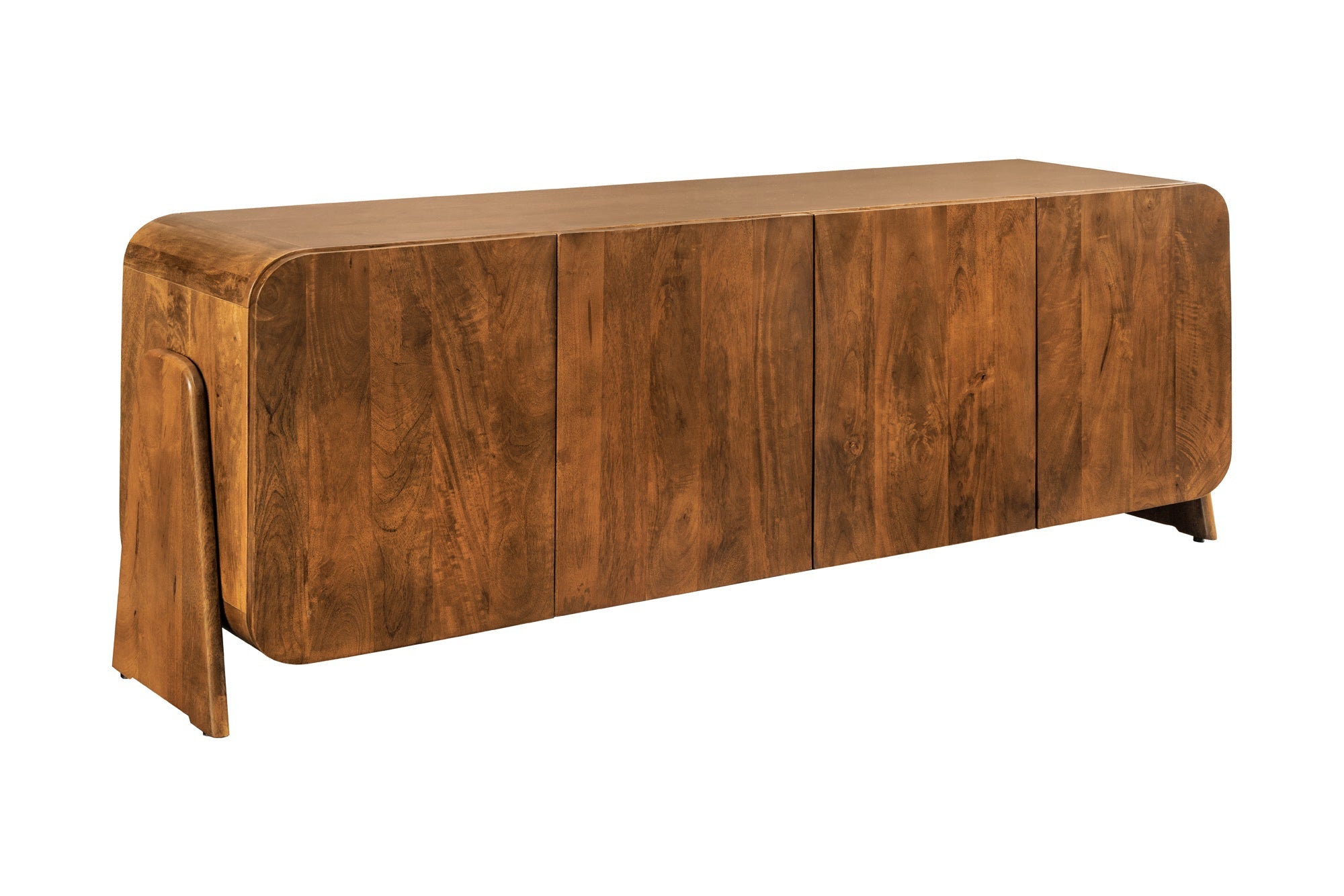 Buffet massif BRASIL 175cm en manguier marron six compartiments