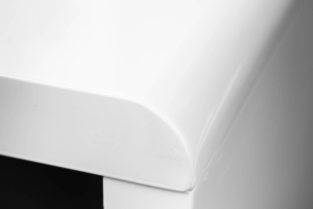 Bureau design FAST TRADE 120cm table de bureau blanc brillant