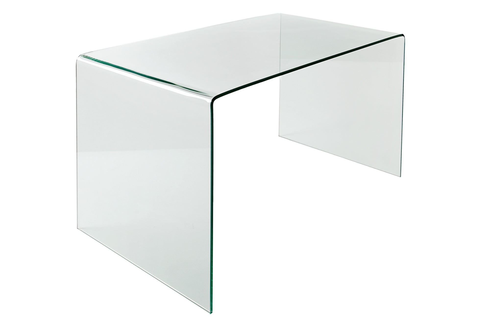 Bureau en verre extravagant FANTOME 120cm table à manger transparente table tout en verre