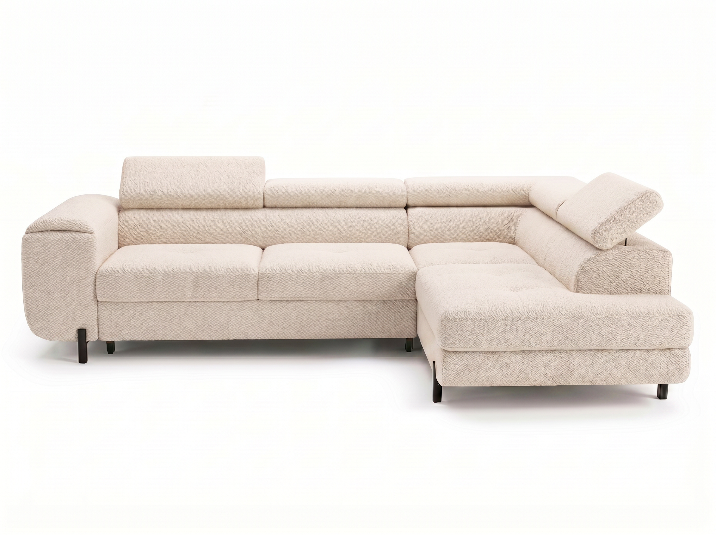 Canapé d'angle convertible Iéna – Boucle beige – photo 1