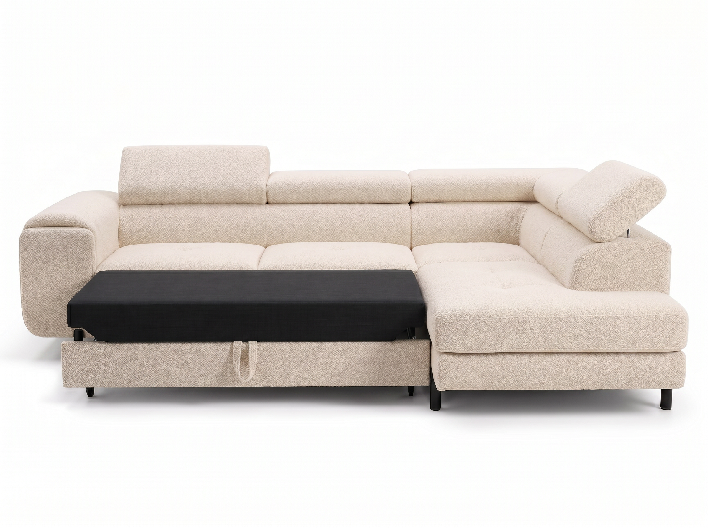 Canapé d'angle convertible Iéna – Boucle beige – photo 10