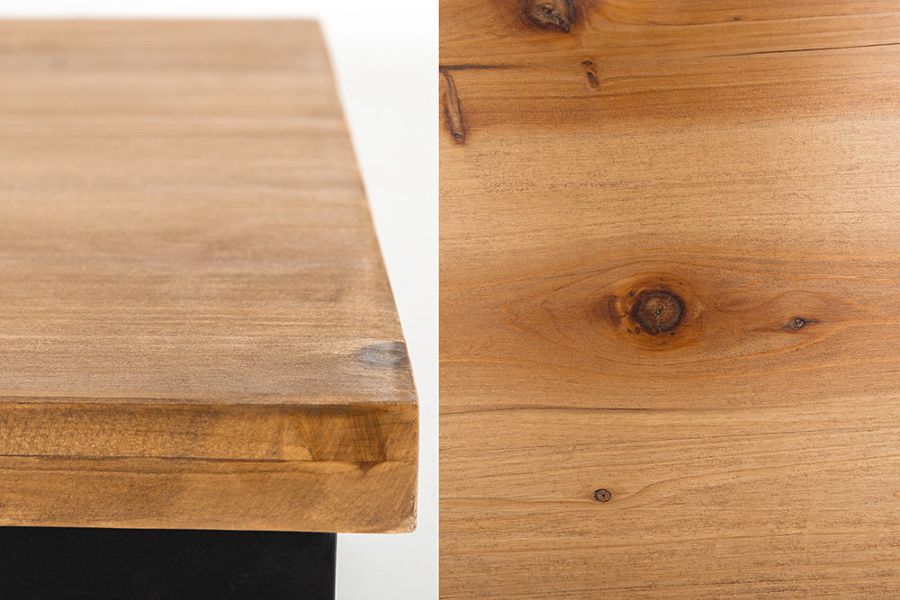 Cave à vin design BODEGA 185cm casier à bouteilles en métal bois de sapin noir naturel
