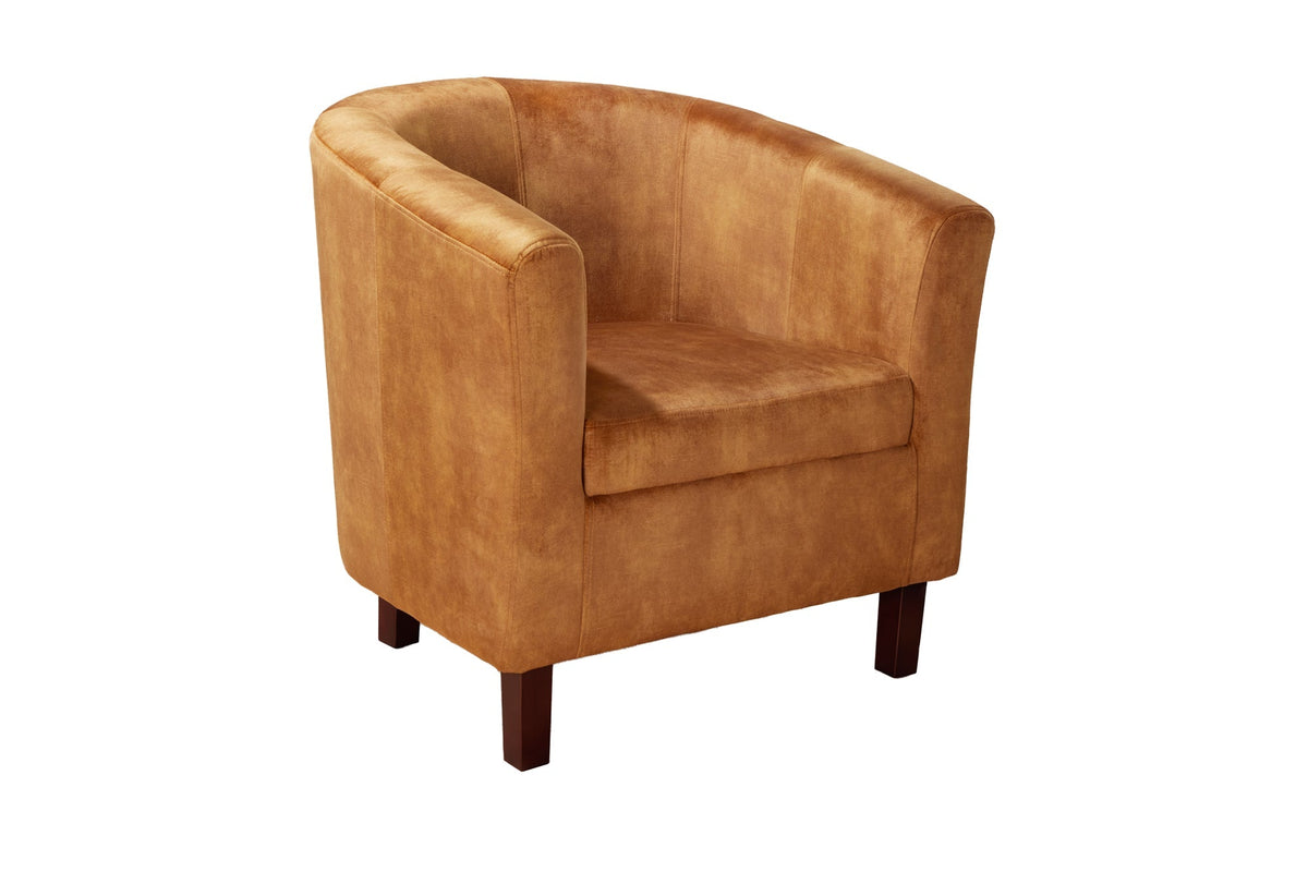 Chaise longue design HEMINGWAY accoudoirs velours jaune moutarde chaise cocktail
