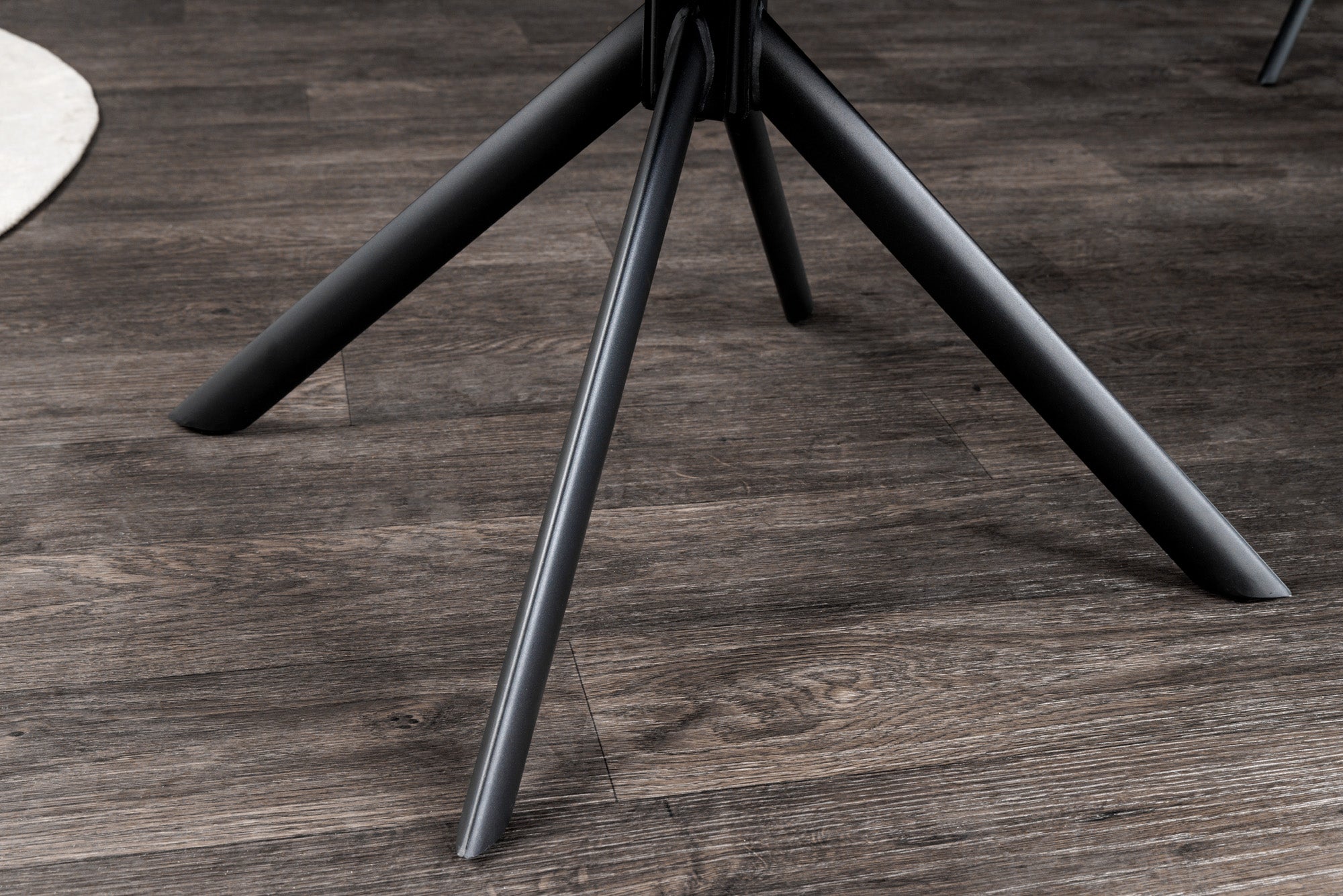 Lote de 2x sillones giratorios PAPILLON terciopelo amarillo mostaza patas de metal negro apoyabrazos